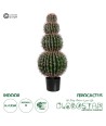 GloboStar® Artificial Garden FEROCACTUS 20138 Τεχνητό Διακοσμητικό Φυτό Φερόκακτος Υ95cm